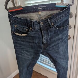 30x30 Banana Republic Men's Skinny Jeans - Dark Blue